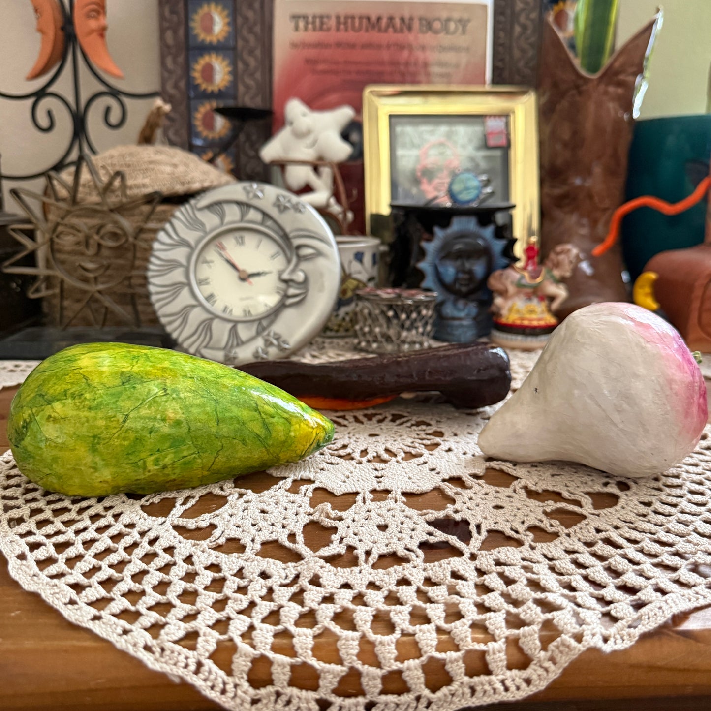 unique handmade whimsical folk art collectables (SET OF 3)