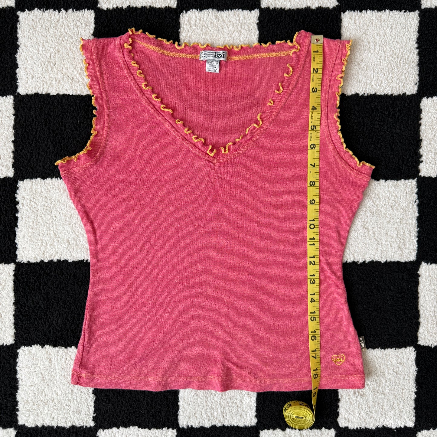 unique vintage whimsical 90s y2k L.E.I. tank top