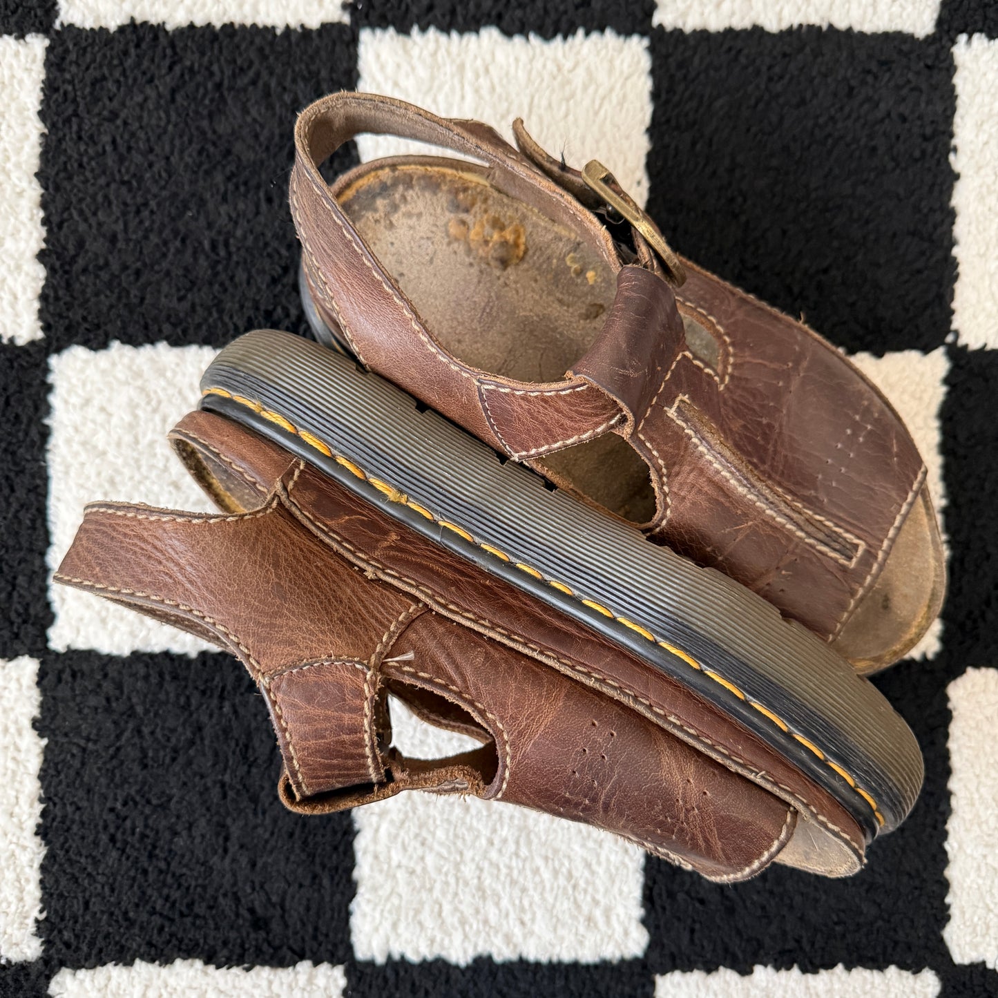 unique vintage whimsical 90s y2k DR. MARTEN chunky sandals