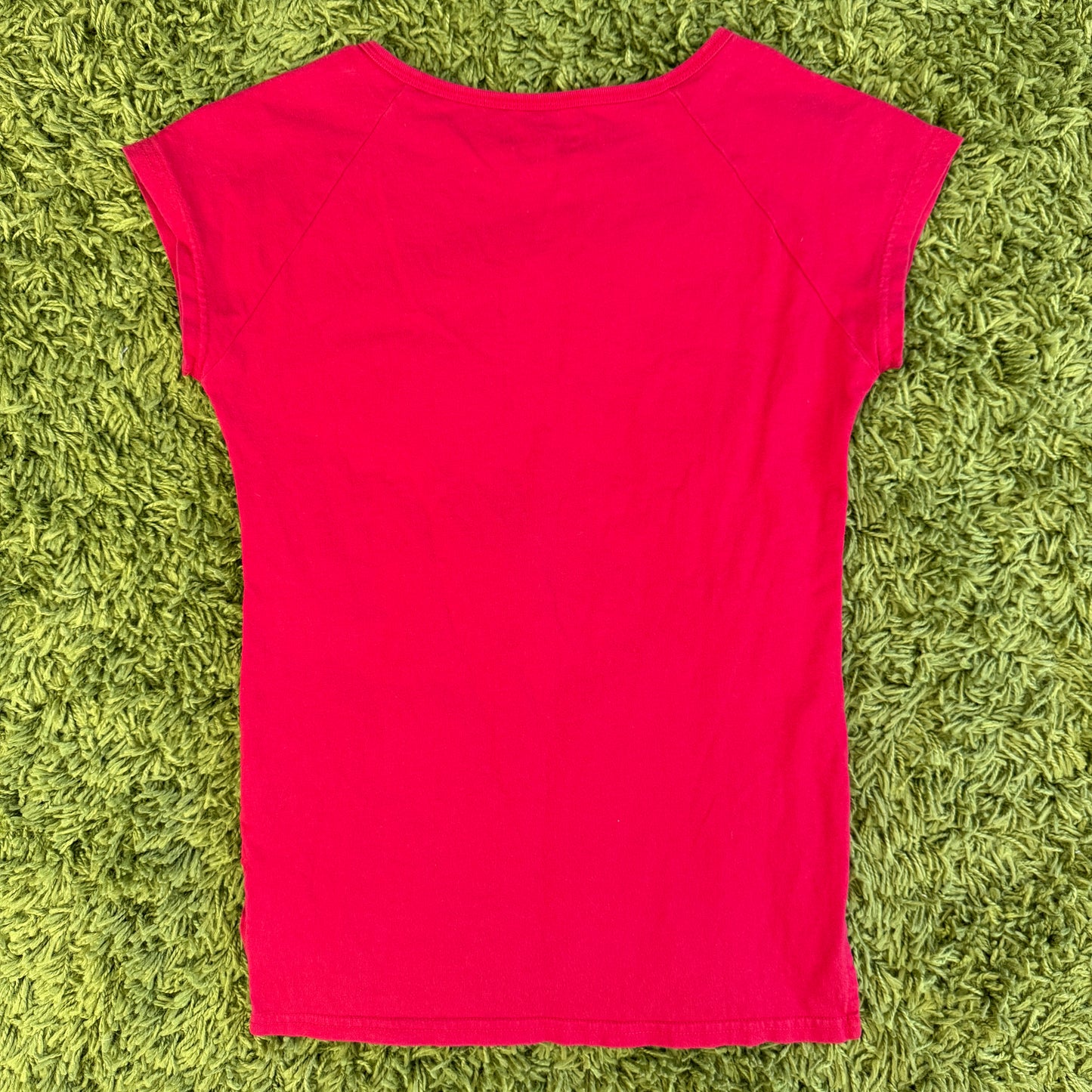 unique vintage whimsy 90s y2k butterfly sequin baby tee