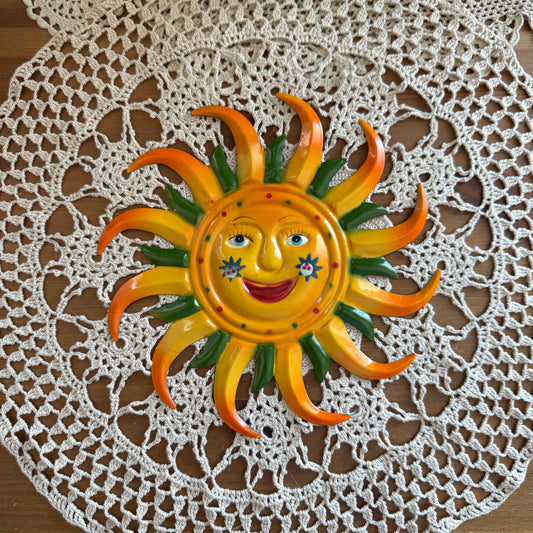 unique vintage whimsical celestial sun wall decor collectable