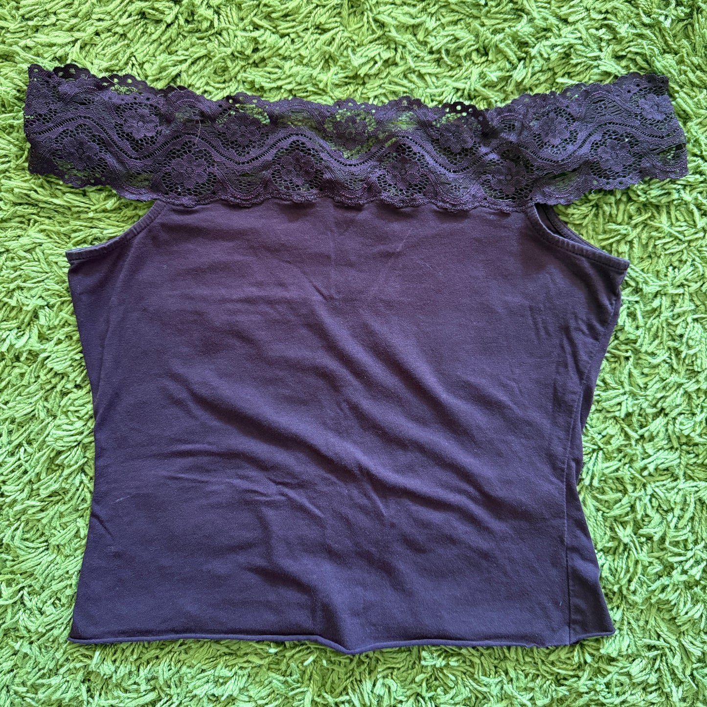 unique vintage whimsical 90s y2k off shoulder top