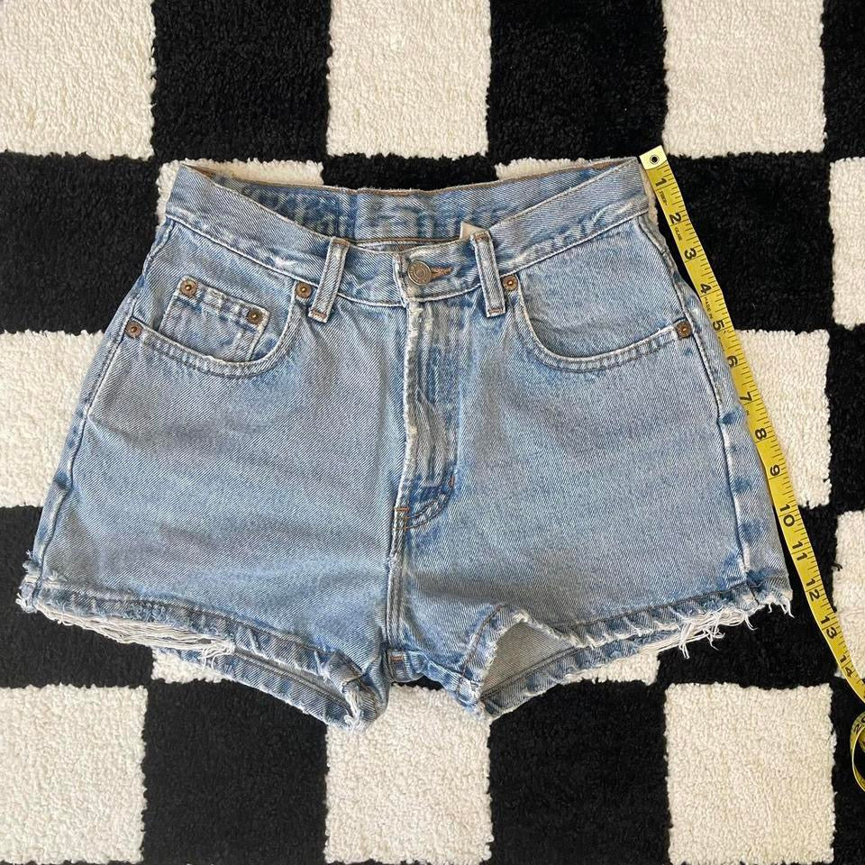 high waisted denim shorts