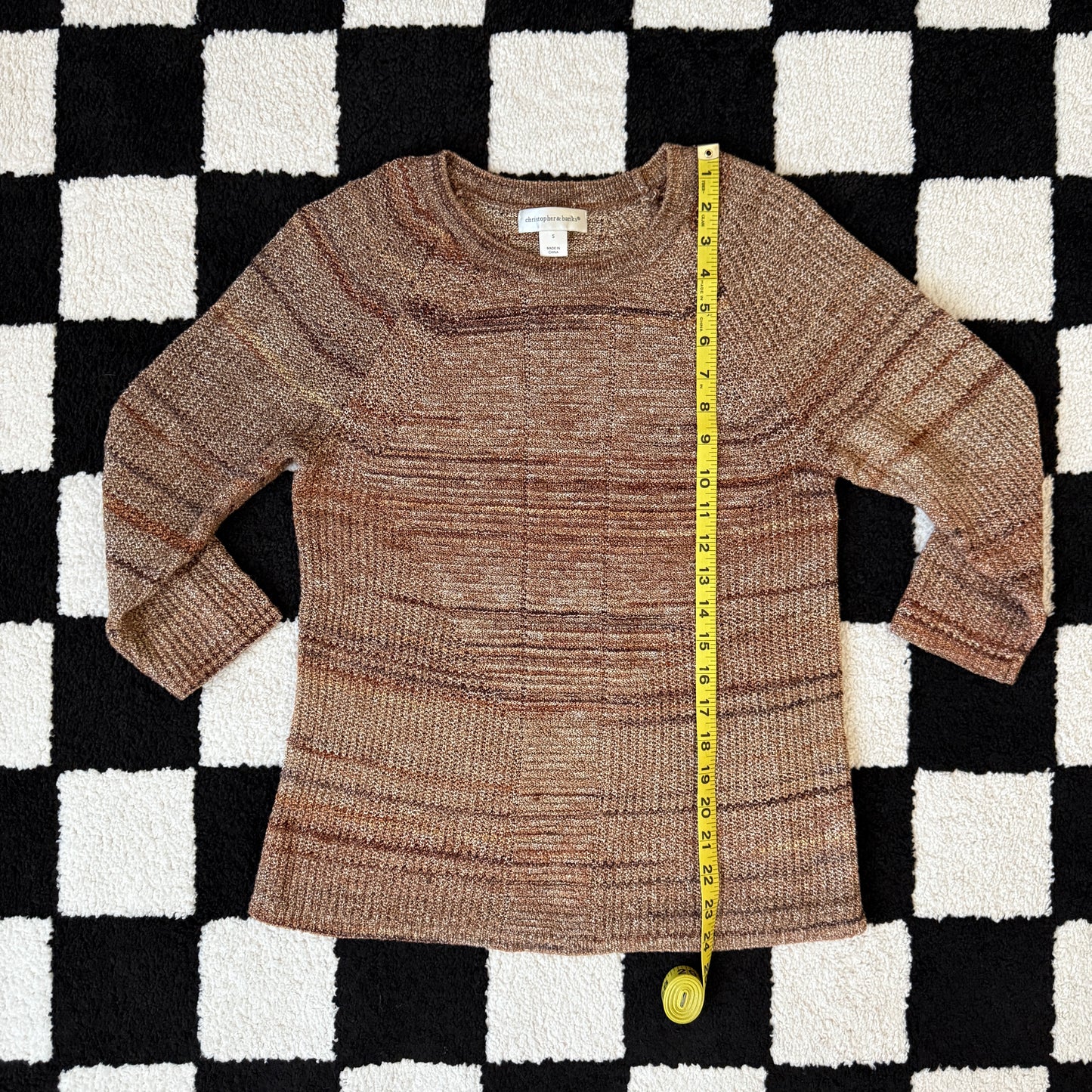 unique vintage whimsy 90s y2k CHRISTOPHER & BANKS knit sleeved top