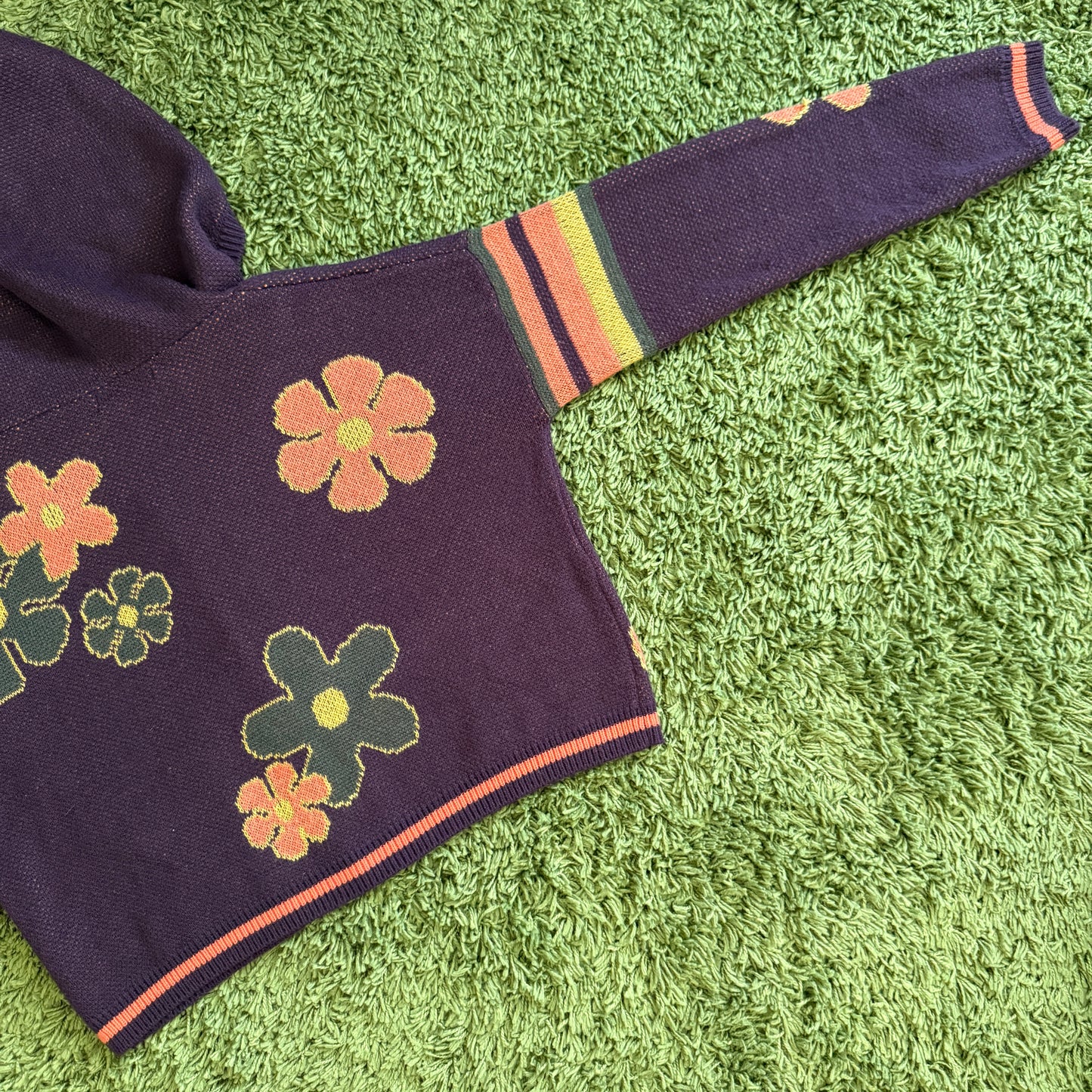 unique vintage whimsy 90s y2k knit cardigan sweater