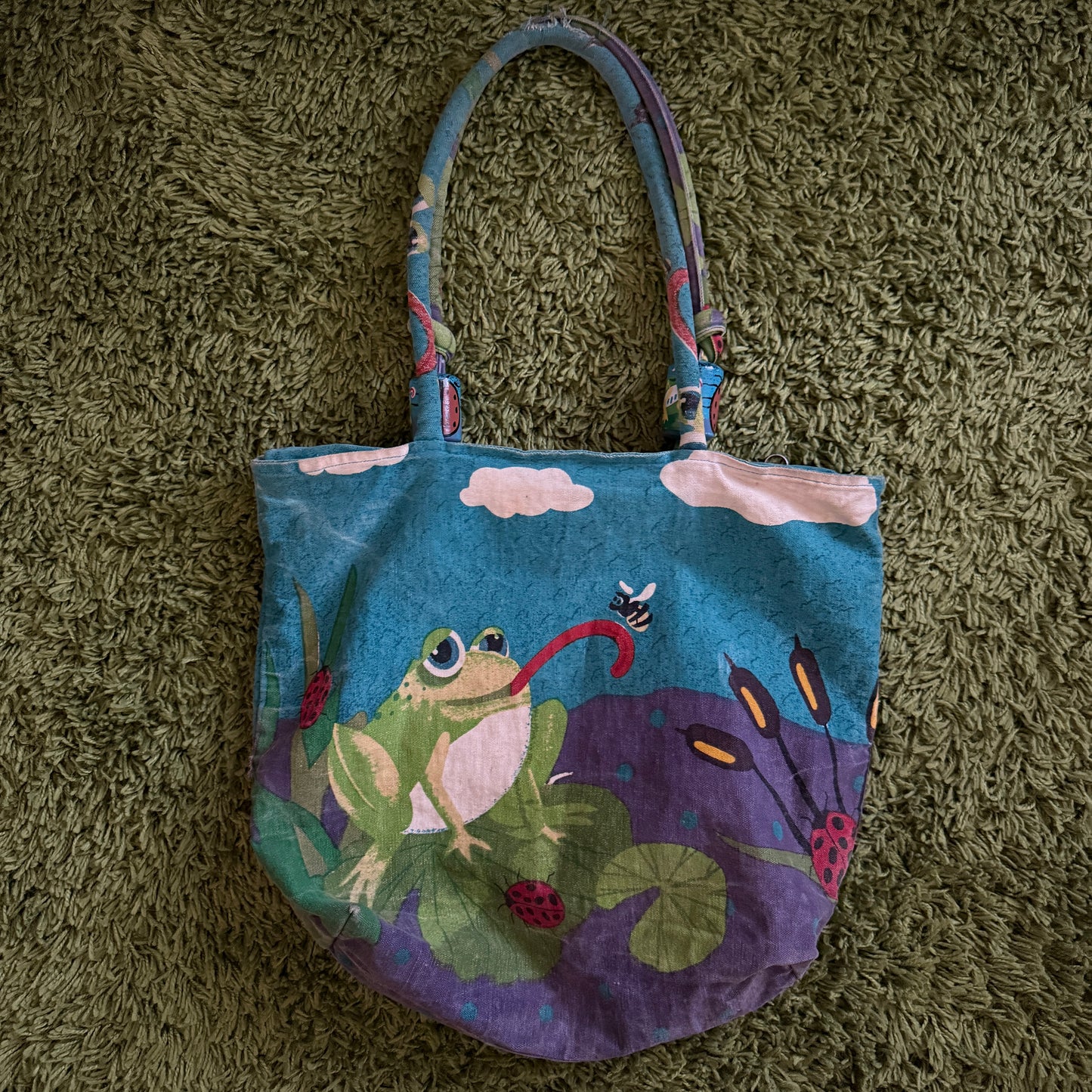 unique vintage whimsical 90s y2k tote bag