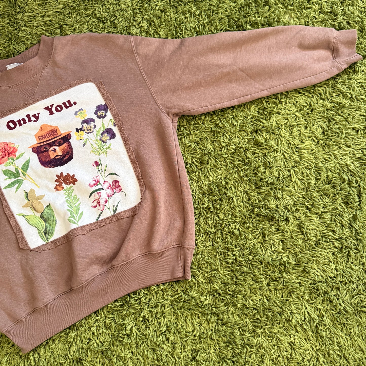 unique handmade whimsy 90s y2k graphic pullover sweatshirt