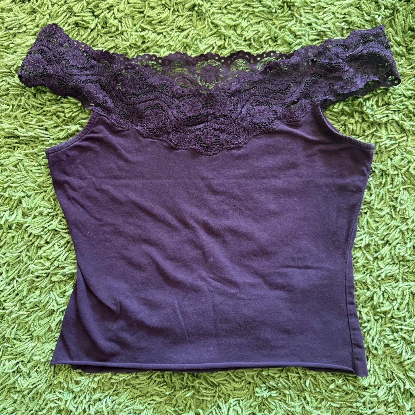 unique vintage whimsical 90s y2k off shoulder top