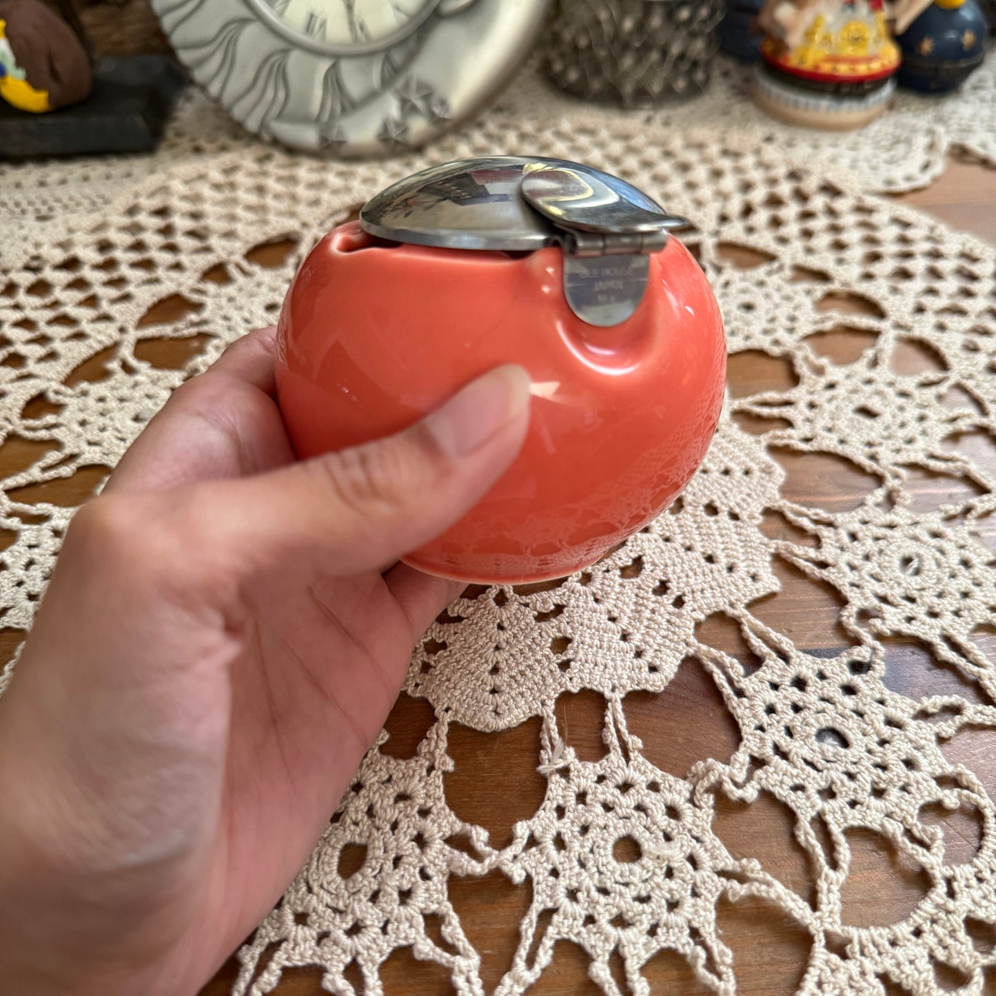 unique vintage whimsical trinket jar