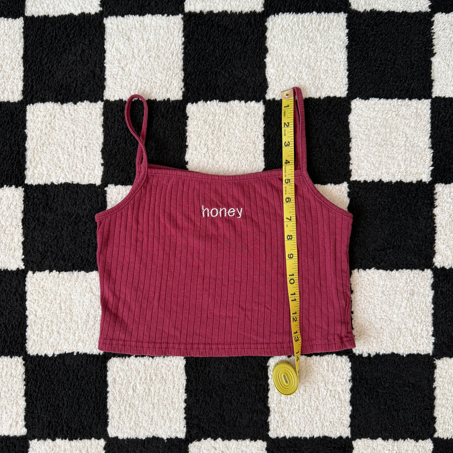 whimsy 90s y2k HONEY embroidered cami top