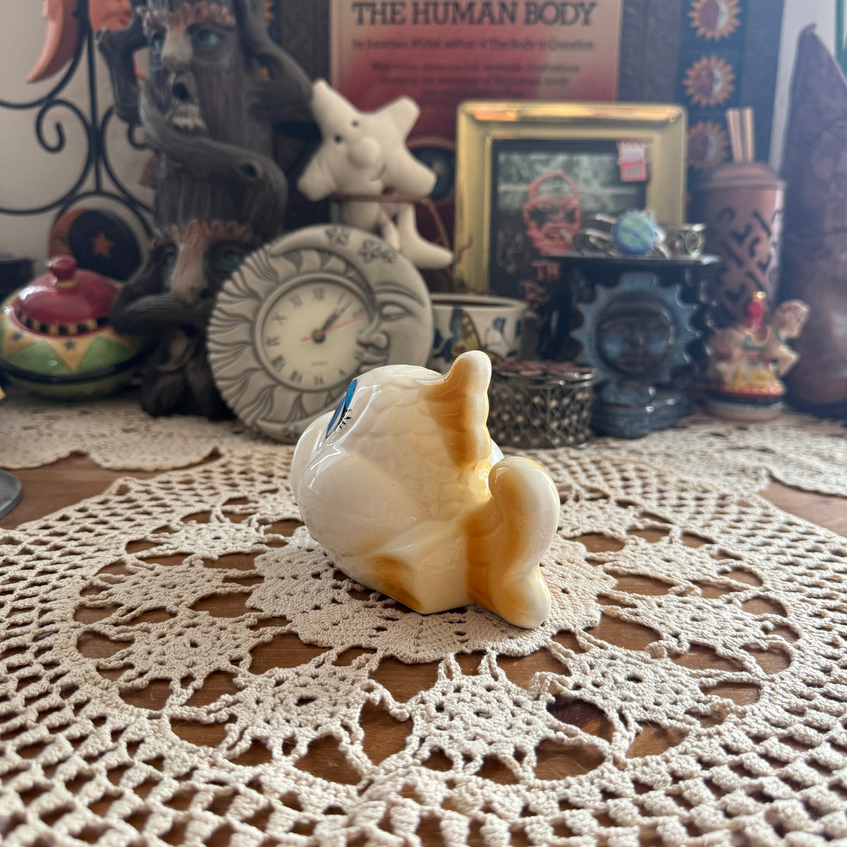 unique vintage whimsical folk art figure collectable trinket