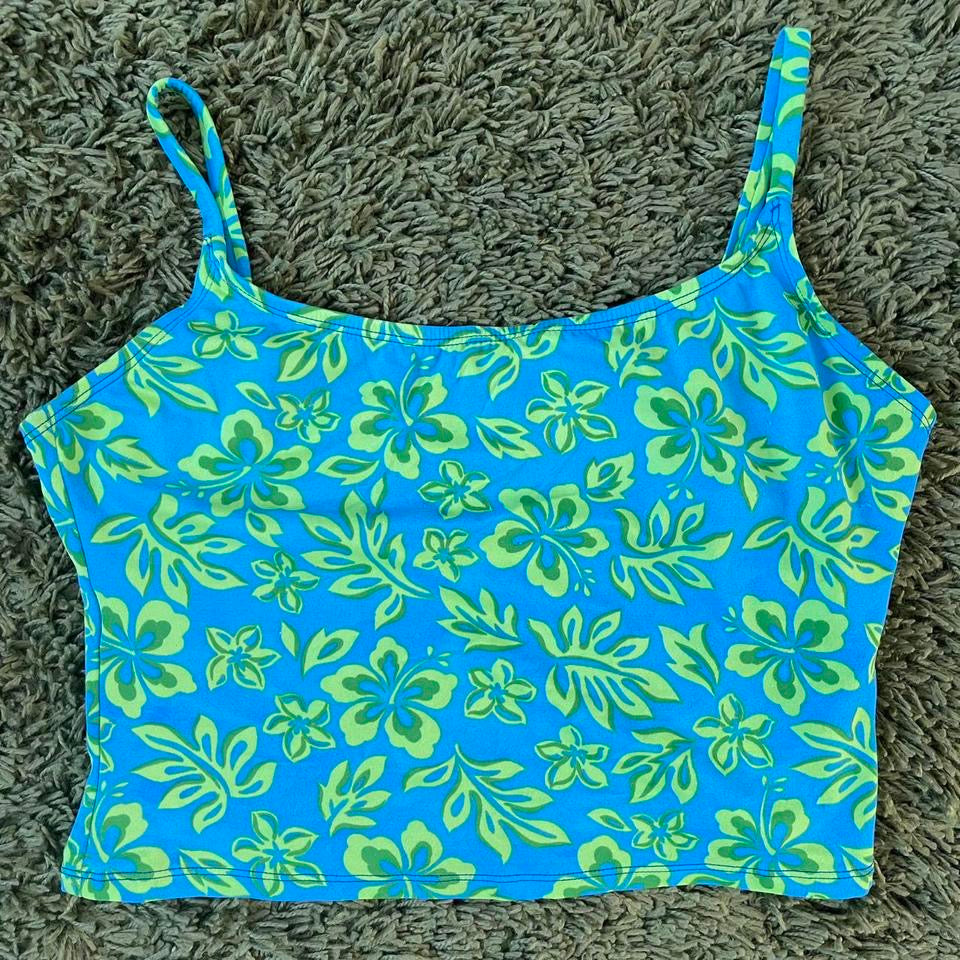 floral swim top