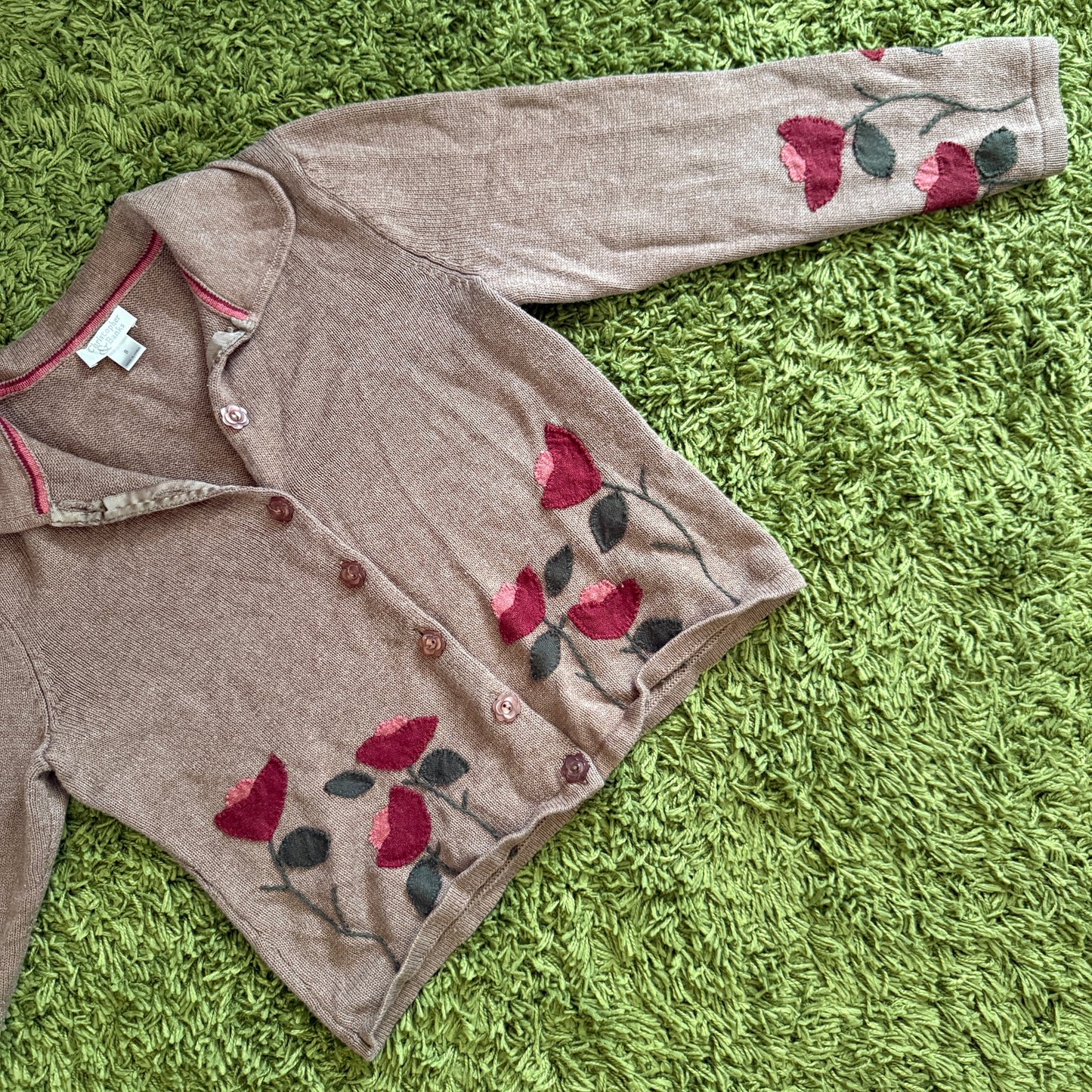 unique vintage whimsy 90s y2k CHRISTOPHER & BANKS knit cardigan sweater