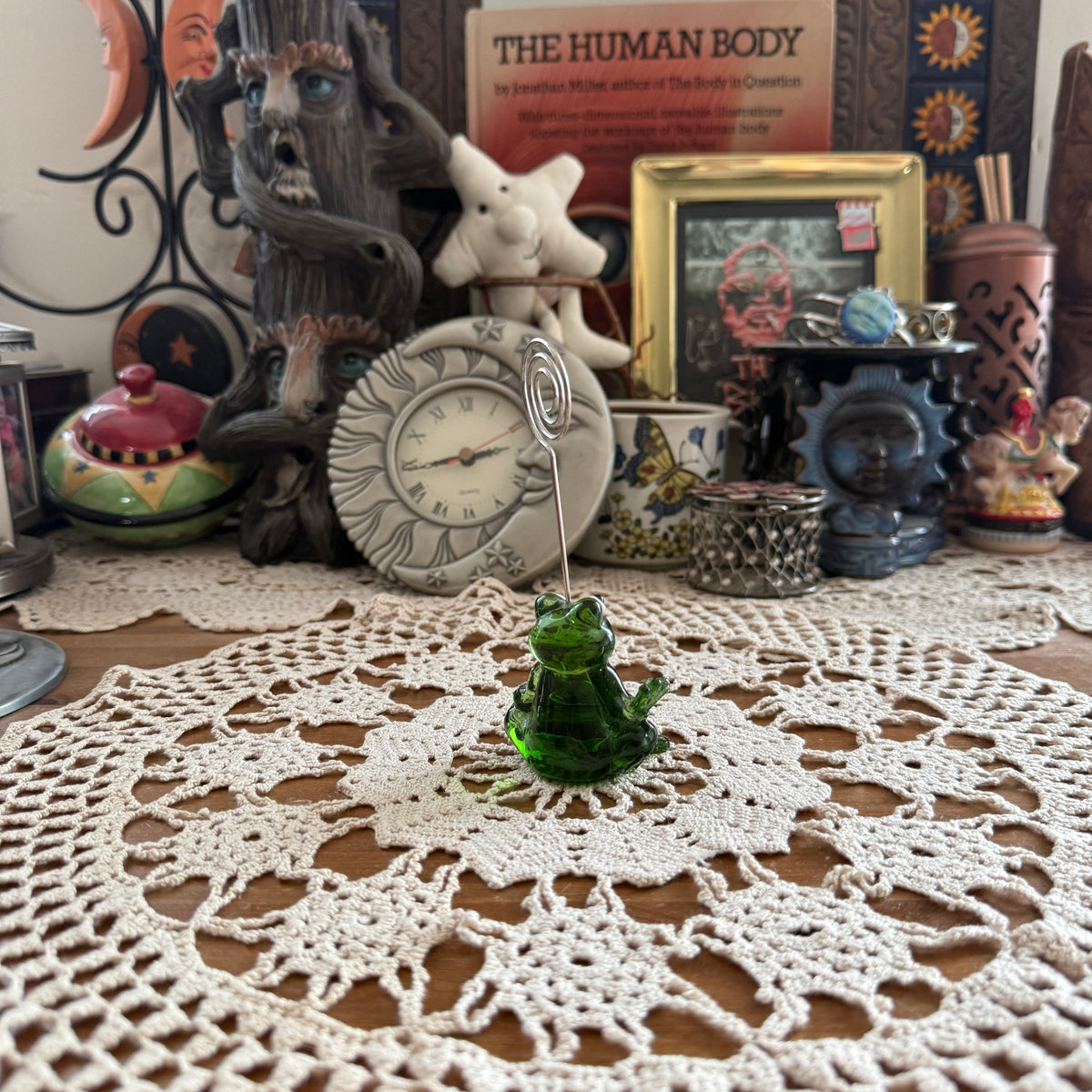 unique handmade whimsical folk art stained glass collectable decor