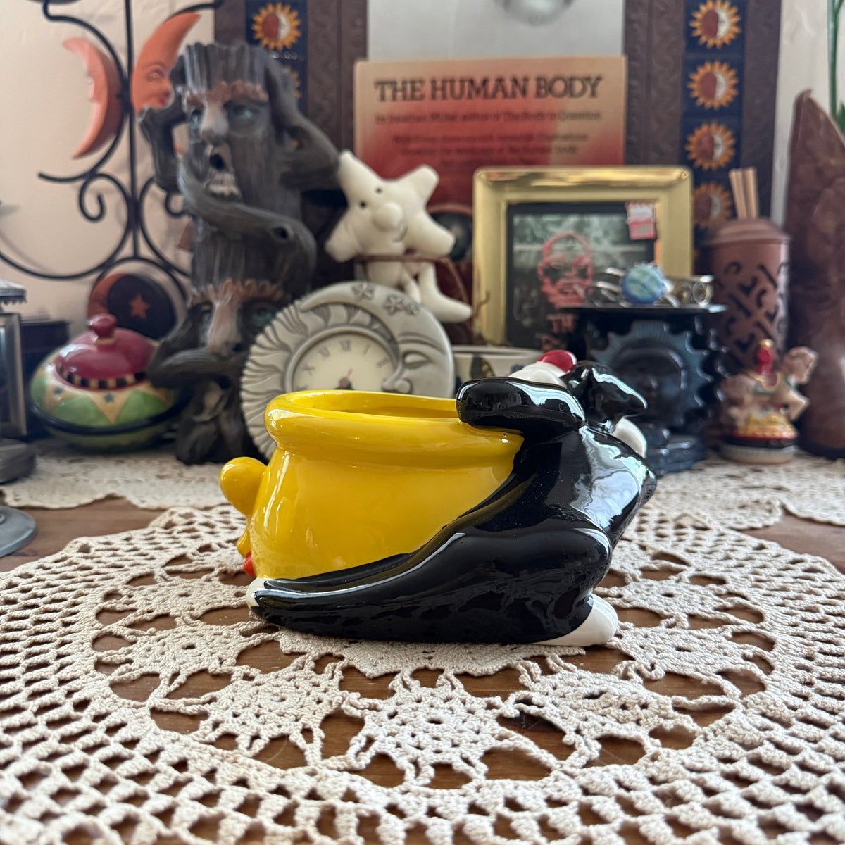 unique vintage whimsical catch all jar collectable