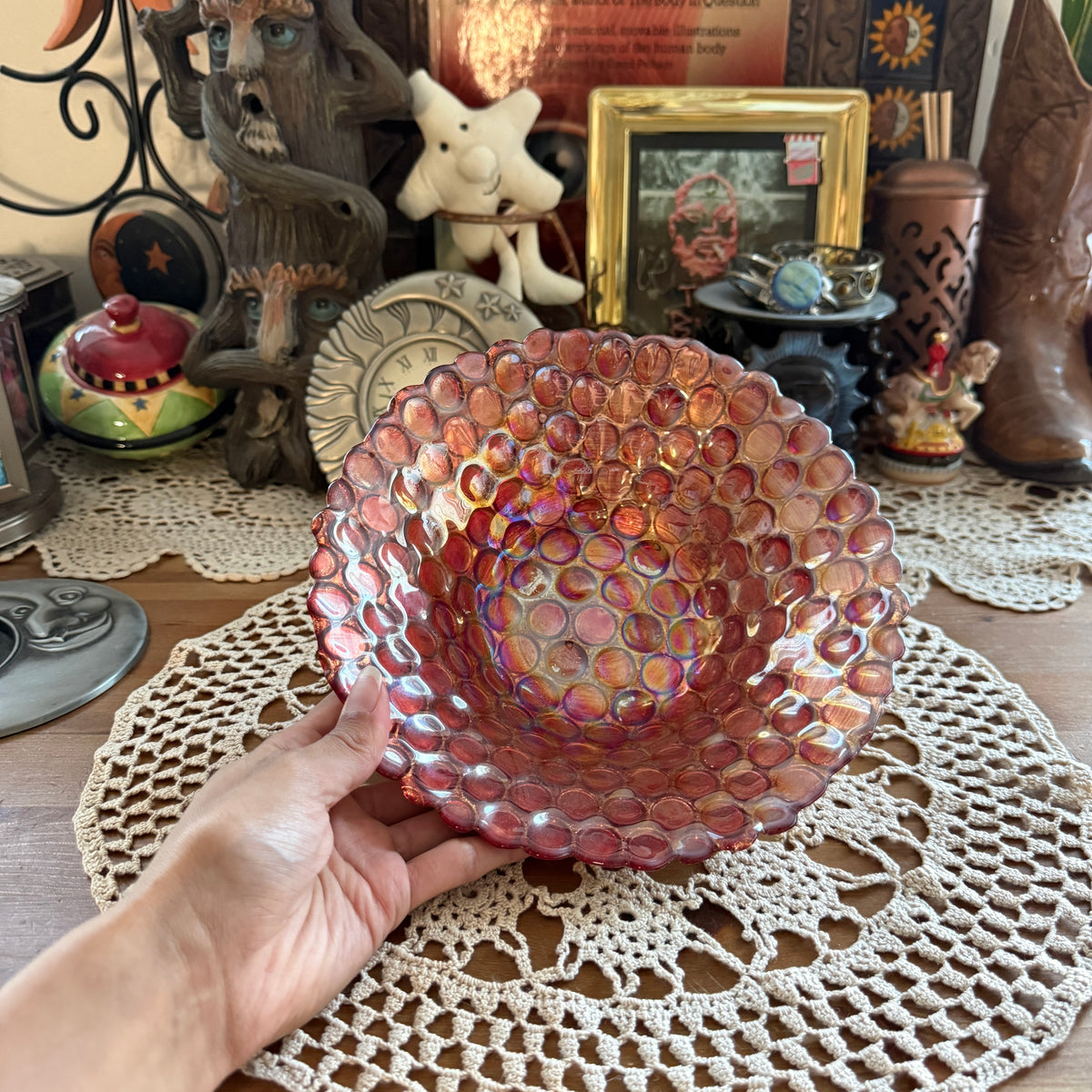 unique handmade vintage whimsical catch all collectable