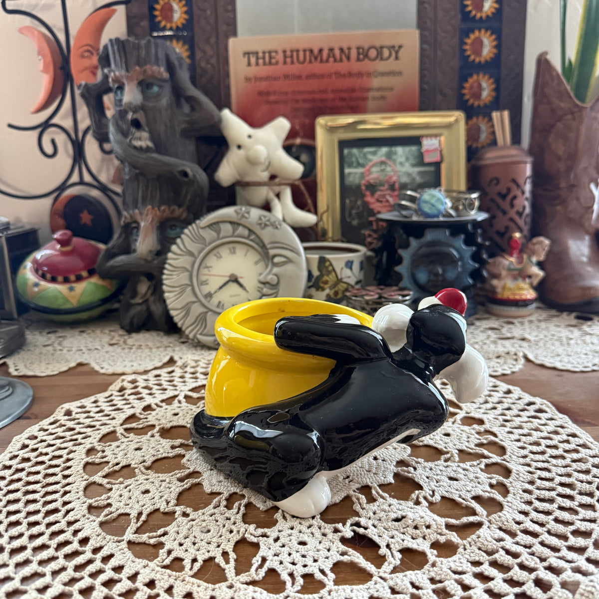 unique vintage whimsical catch all jar collectable