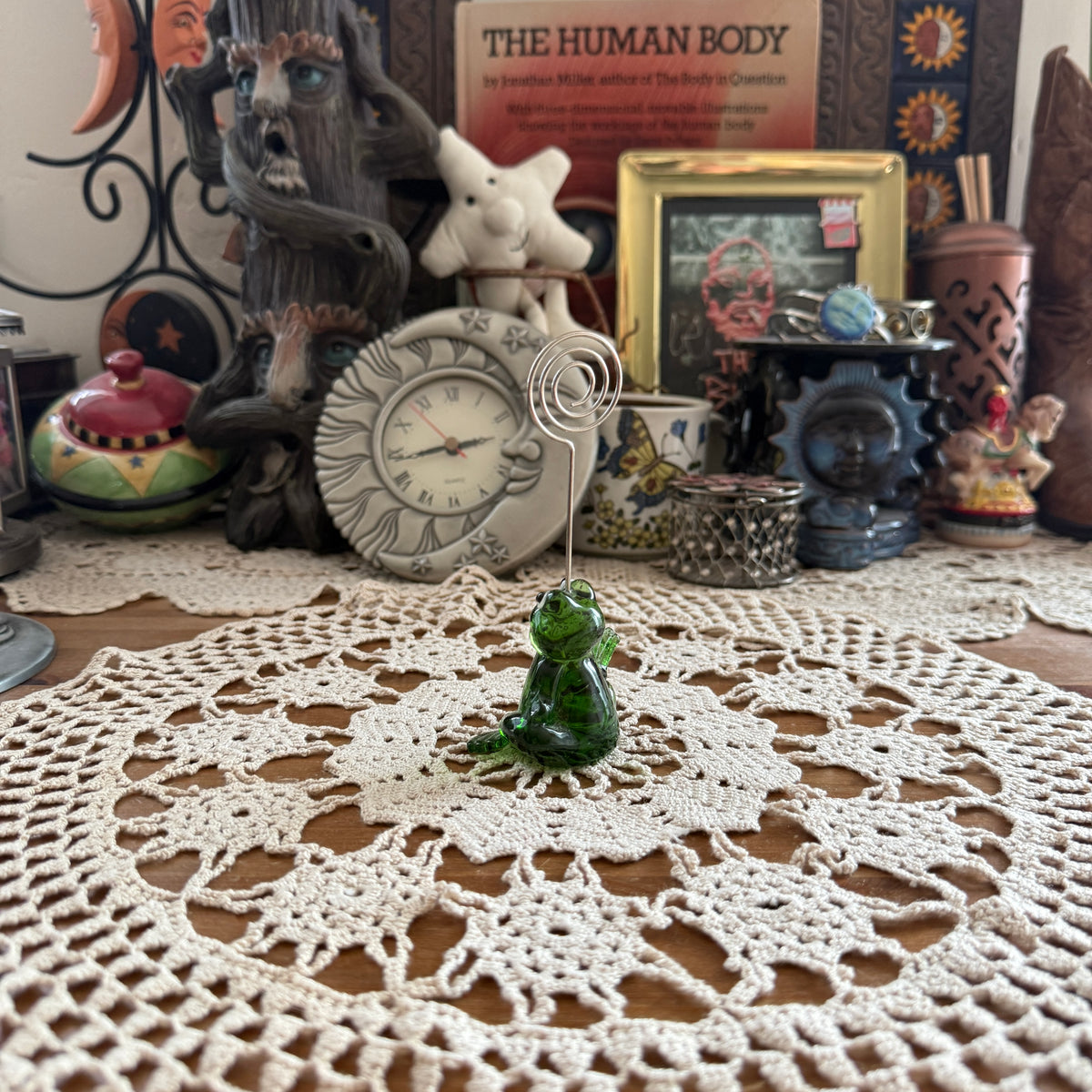unique handmade whimsical folk art stained glass collectable decor